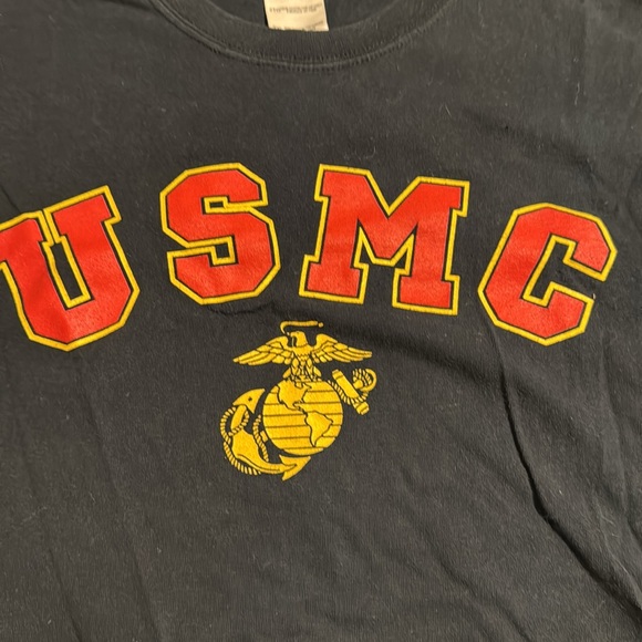 USMC black T-shirt, size XXL. - Picture 2 of 4
